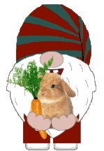 Gnome Bunny Rabbit Sticker - Gnome Bunny Rabbit Stickers