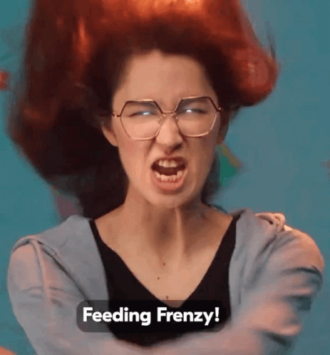 Ovilee May Feeding Frenzy GIF - Ovilee May Feeding Frenzy Grubhub