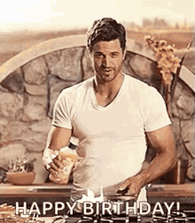 Robins Happy Birthday GIF - Robins Happy Birthday Cooking GIFs