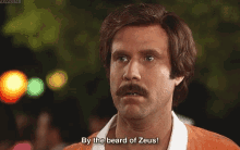 By The Beard Of Zeus Ron Burgundy GIF - By The Beard Of Zeus Ron Burgundy Shocked GIFs