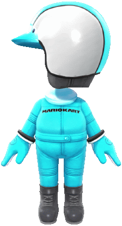 Light Blue Mii Racing Suit Mario Kart Sticker - Light Blue Mii Racing Suit Light Blue Mii Racing Suit Stickers