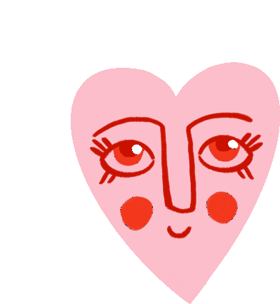 Heart Flirty Sticker - Heart Flirty Hey You Stickers