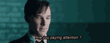 Are You Paying Attention - Attention GIF - Attention Benedict Cumberbatch Paying Attention GIFs