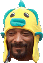 Snoop Smile Sticker - Snoop Smile Fish Hat Stickers