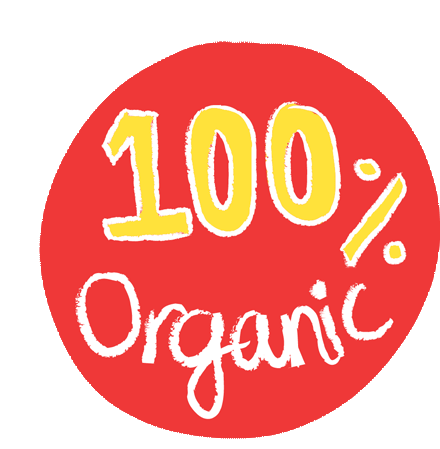 Organic 100percent Sticker - Organic 100percent Natural Stickers