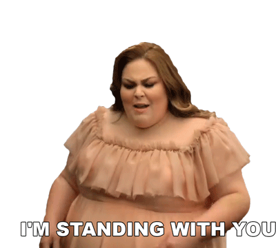 Im Standing With You Chrissy Metz Sticker - Im Standing With You Chrissy Metz Im Standing With You Song Stickers