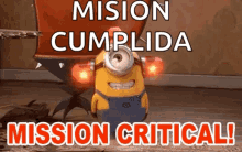 mission critical minions despicable me mission accomplished mision cumplida
