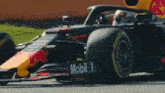 a race car with the word mobil 1 on the side