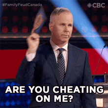 Are You Cheating On Me Family Feud Canada GIF - Are You Cheating On Me Family Feud Canada Cheating GIFs