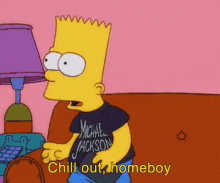 Chill Out, Homeboy GIF - The Simpsons Bart Simpson Bart GIFs