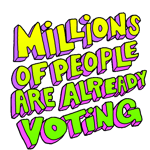 Millions Of People Are Already Voting I Voted Sticker - Millions Of People Are Already Voting I Voted Vote Today Stickers