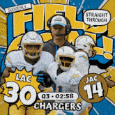 Jacksonville Jaguars (14) Vs. Los Angeles Chargers (30) Third Quarter GIF - Nfl National Football League Football League GIFs