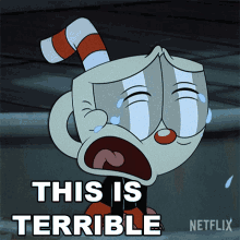 This Is Terrible Cuphead GIF - This Is Terrible Cuphead Cuphead Show GIFs