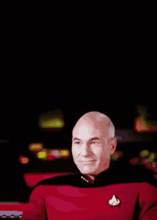 Picard Star Trek GIF - Picard Star Trek Cheers GIFs
