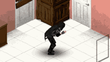 a computer generated image of a person with a backpack
