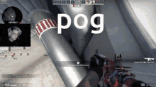 a screenshot of a video game with the word pog on the bottom