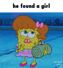 He Found A Girl Spongebob GIF - He Found A Girl Spongebob Hawaii Part Ii GIFs