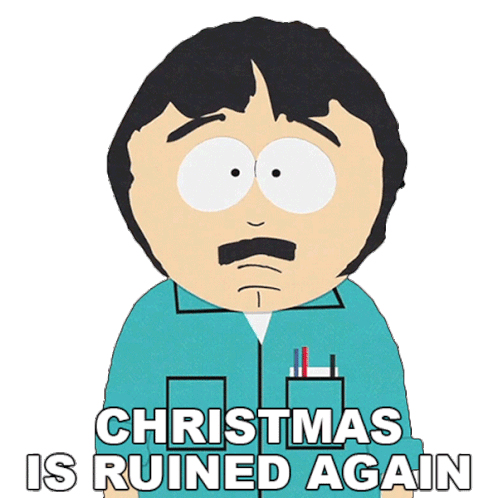Christmas Is Ruined Again Randy Marsh Sticker - Christmas Is Ruined Again Randy Marsh South Park Stickers