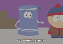 South Park Wann Get High GIF - South Park Wann Get High Towelie GIFs