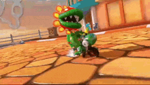 Petey Piranha Mario GIF - Petey Piranha Mario Mario Kart GIFs