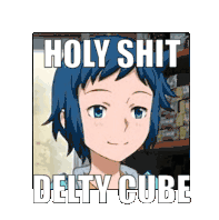 Delty Delty Cube Sticker - Delty Delty Cube Cube Stickers