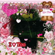 a picture frame that says jock stuart my beloved i love you
