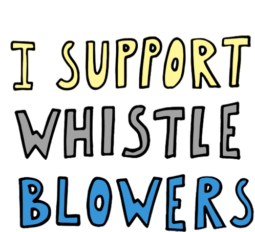 Transparency International Whistleblowers Sticker - Transparency International Whistleblowers Support Whistleblowers Stickers