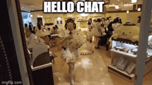 Hello Chat GIF - Hello Chat Maid GIFs