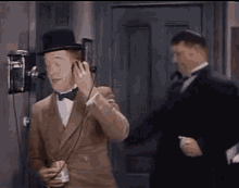 Laurel And Hardy Phone Call GIF