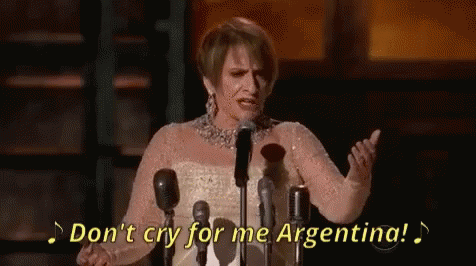 Dont Cry For Me Argentina Singing GIF - Dont Cry For Me Argentina Dont Cry Singing GIFs