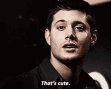 Thats Cute Supernatural GIF - Thats Cute Supernatural Dean Winchester GIFs