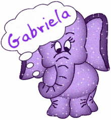 gabriela elephant sparkle shining cute