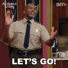 Lets Go Sheriff Luckett GIF - Lets Go Sheriff Luckett Assisted Living GIFs