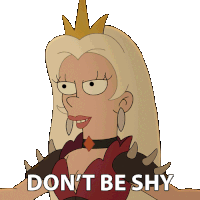 Don'T Be Shy Come On Queen Dagmar Sticker