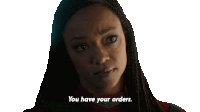 You Have Your Orders Michael Burnham Sticker - You Have Your Orders Michael Burnham Star Trek Discovery Stickers