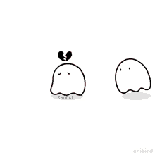 Hug Chibird GIF - Hug Chibird Ghosts GIFs