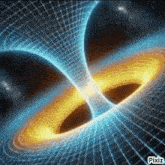 a computer generated image of a black hole in the middle of space
