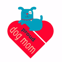 love cat dog heart mom