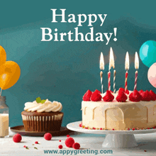 Happy Birthday Happy Birthday Wishes GIF - Happy Birthday Happy Birthday Wishes Birthday Cake GIFs