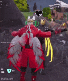 a screenshot of a video game with a heart in the middle of the screen