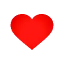 a red broken heart with a lightning bolt coming out of it .