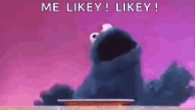 Cookie Monster Me Likey GIF - Cookie Monster Me Likey Dancing GIFs