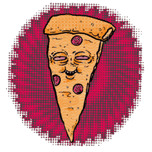 spaced pizza