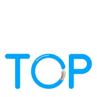 a blue tcp logo with a wifi symbol
