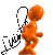 Séta Orange Man Sticker - Séta Orange Man Walking Stickers