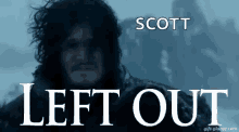 Game Of Thrones Left Out GIF - Game Of Thrones Left Out Jon Snow GIFs