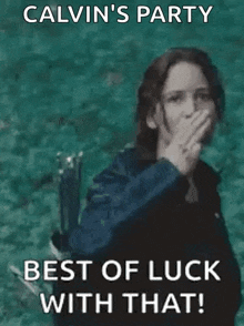 Katniss Jennifer Lawrence GIF - Katniss Jennifer Lawrence Good Luck GIFs