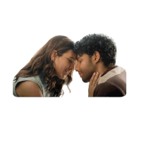 a sticker that says you 're my everything with a picture of a man and a woman