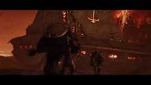 a pirate ship with a cross on the side is burning