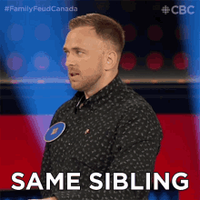 Same Sibling Family Feud Canada GIF - Same Sibling Family Feud Canada Same Brother And Sister GIFs